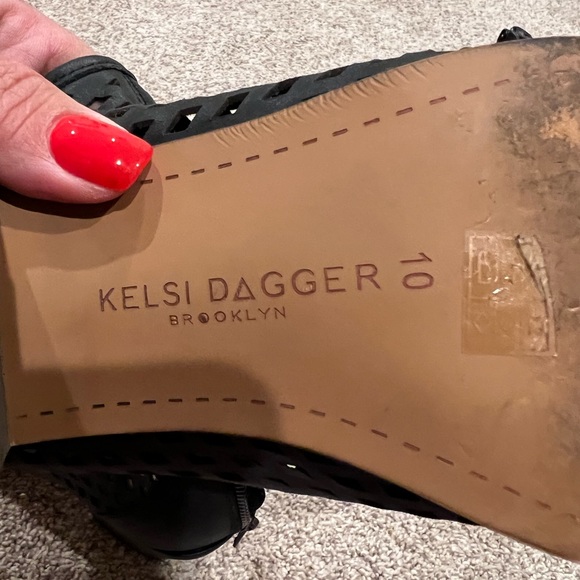 Kelsi Dagger Brooklyn open heal booties.  PLUS FREE SHIPPING - Picture 5 of 7